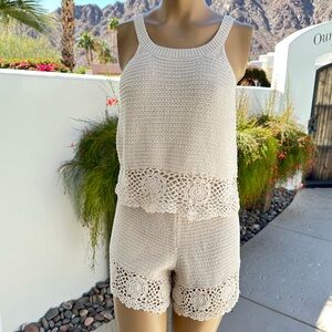 Sincerely Jules Cream Crochet Tank Top